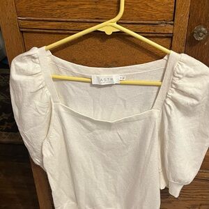 Astr the label pullover sweater in off white color perfect for every occasion